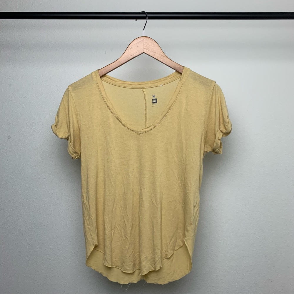 Me To We Loose Tshirt Light Yellow Size Small